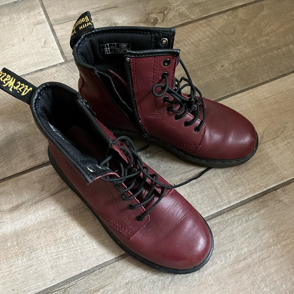 Dr. Martens in Cherry Red Size 4